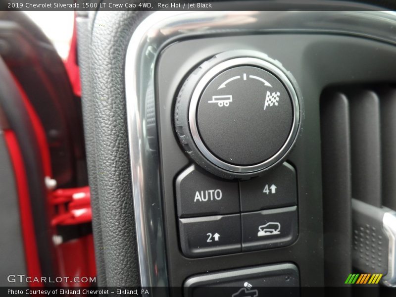 Red Hot / Jet Black 2019 Chevrolet Silverado 1500 LT Crew Cab 4WD