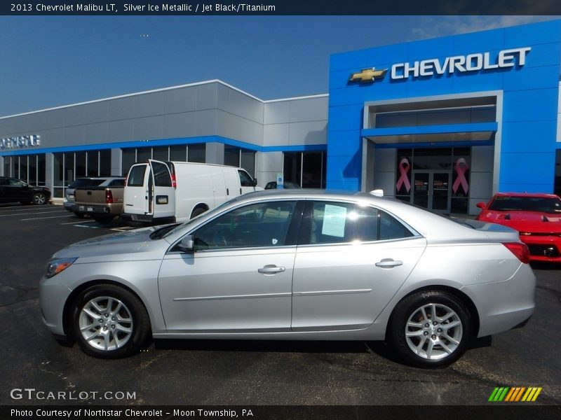 Silver Ice Metallic / Jet Black/Titanium 2013 Chevrolet Malibu LT