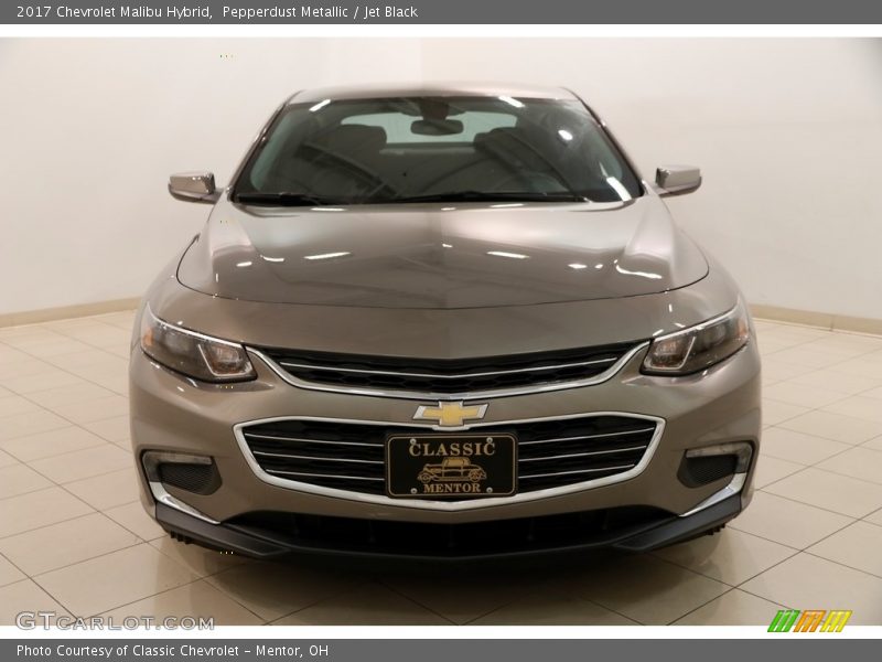 Pepperdust Metallic / Jet Black 2017 Chevrolet Malibu Hybrid