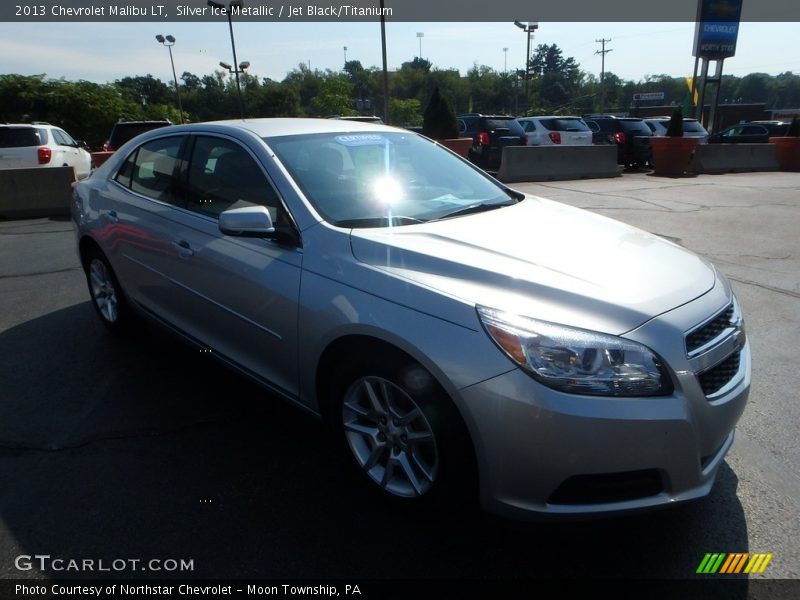 Silver Ice Metallic / Jet Black/Titanium 2013 Chevrolet Malibu LT