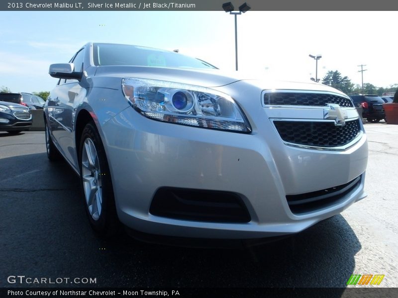 Silver Ice Metallic / Jet Black/Titanium 2013 Chevrolet Malibu LT