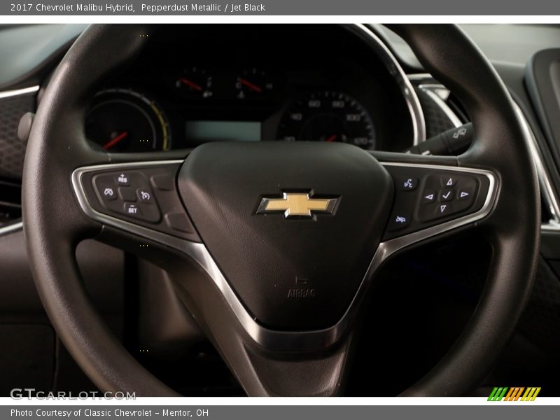 Pepperdust Metallic / Jet Black 2017 Chevrolet Malibu Hybrid