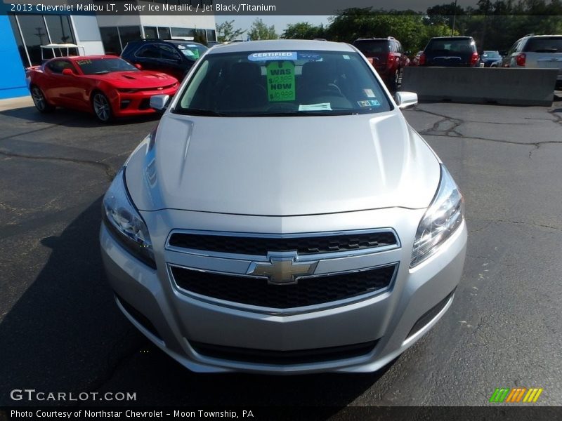 Silver Ice Metallic / Jet Black/Titanium 2013 Chevrolet Malibu LT