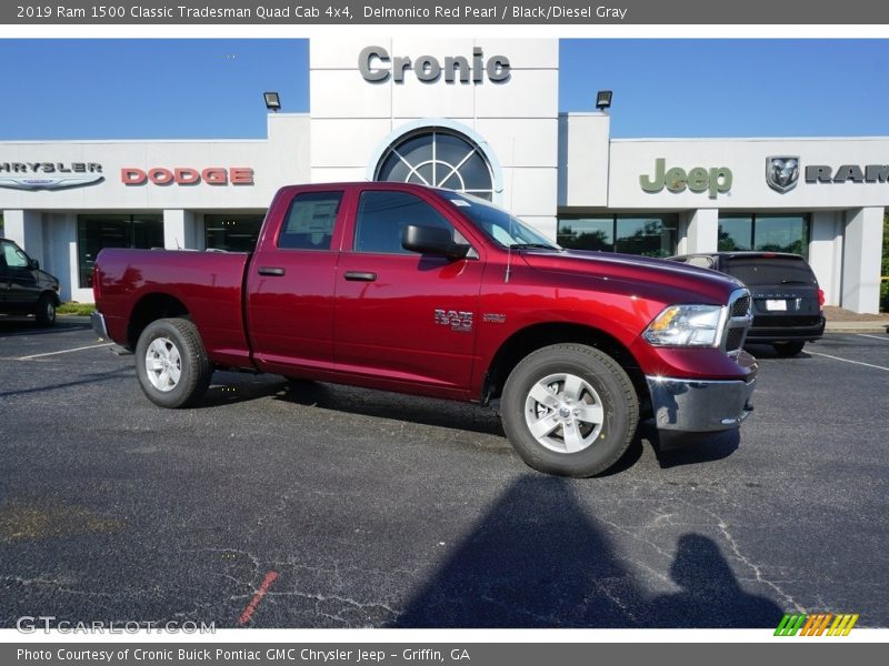 Delmonico Red Pearl / Black/Diesel Gray 2019 Ram 1500 Classic Tradesman Quad Cab 4x4