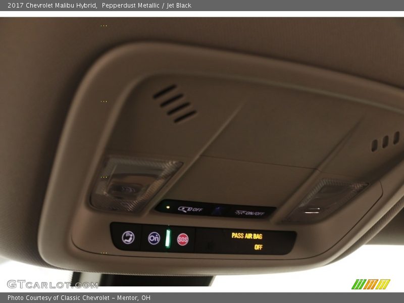 Pepperdust Metallic / Jet Black 2017 Chevrolet Malibu Hybrid