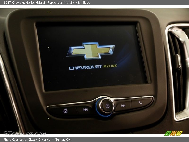 Pepperdust Metallic / Jet Black 2017 Chevrolet Malibu Hybrid