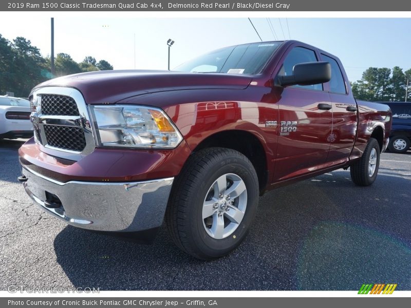 Delmonico Red Pearl / Black/Diesel Gray 2019 Ram 1500 Classic Tradesman Quad Cab 4x4