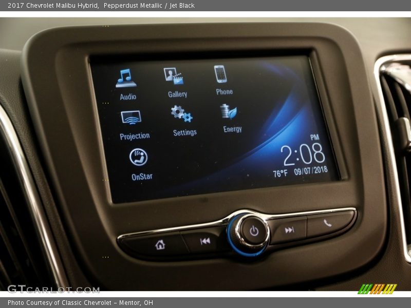 Pepperdust Metallic / Jet Black 2017 Chevrolet Malibu Hybrid