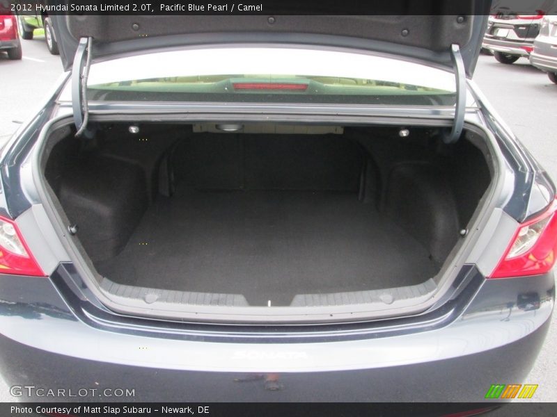 Pacific Blue Pearl / Camel 2012 Hyundai Sonata Limited 2.0T