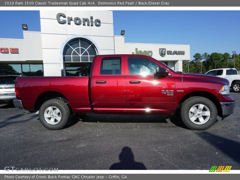 Delmonico Red Pearl / Black/Diesel Gray 2019 Ram 1500 Classic Tradesman Quad Cab 4x4