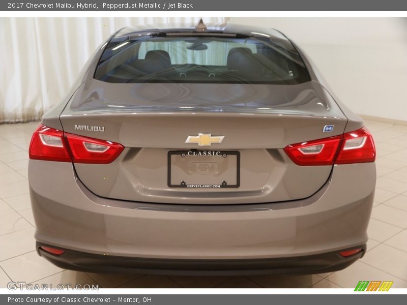 Pepperdust Metallic / Jet Black 2017 Chevrolet Malibu Hybrid