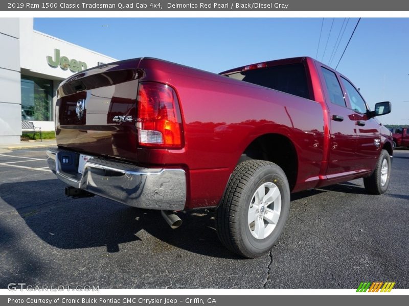 Delmonico Red Pearl / Black/Diesel Gray 2019 Ram 1500 Classic Tradesman Quad Cab 4x4