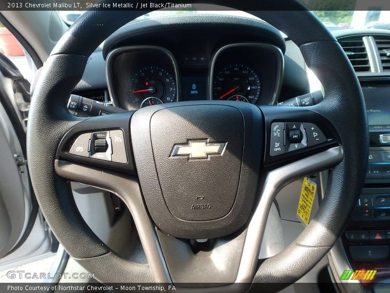 Silver Ice Metallic / Jet Black/Titanium 2013 Chevrolet Malibu LT