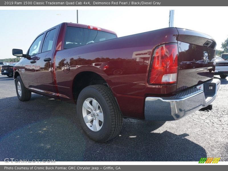 Delmonico Red Pearl / Black/Diesel Gray 2019 Ram 1500 Classic Tradesman Quad Cab 4x4