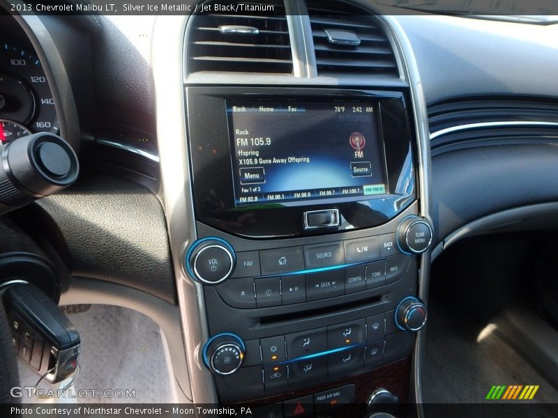 Silver Ice Metallic / Jet Black/Titanium 2013 Chevrolet Malibu LT