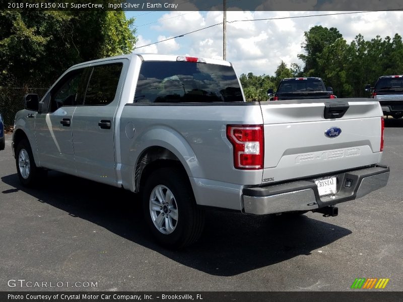 Ingot Silver / Earth Gray 2018 Ford F150 XLT SuperCrew
