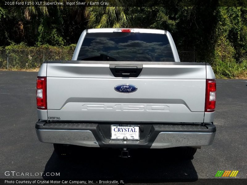 Ingot Silver / Earth Gray 2018 Ford F150 XLT SuperCrew