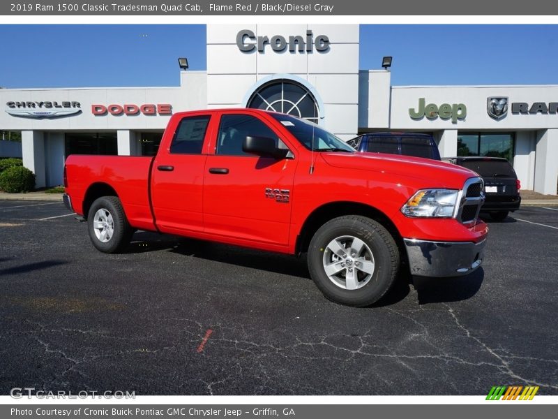 Flame Red / Black/Diesel Gray 2019 Ram 1500 Classic Tradesman Quad Cab