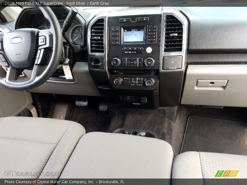 Ingot Silver / Earth Gray 2018 Ford F150 XLT SuperCrew