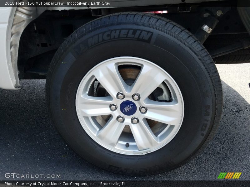 Ingot Silver / Earth Gray 2018 Ford F150 XLT SuperCrew