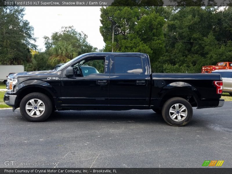 Shadow Black / Earth Gray 2018 Ford F150 XLT SuperCrew