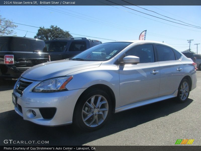 Brilliant Silver / Charcoal 2014 Nissan Sentra SR