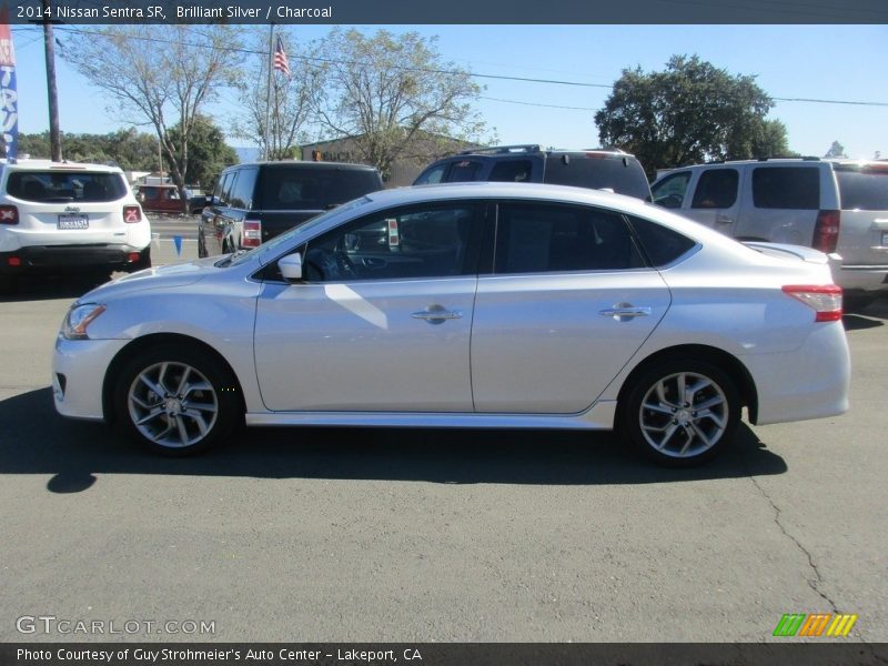 Brilliant Silver / Charcoal 2014 Nissan Sentra SR