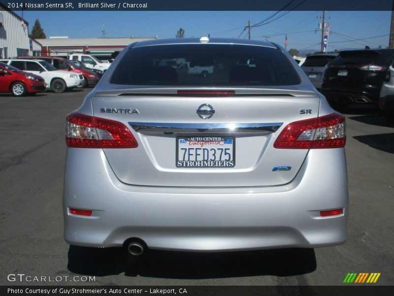 Brilliant Silver / Charcoal 2014 Nissan Sentra SR
