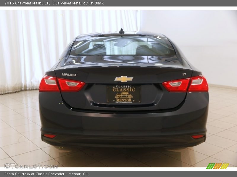 Blue Velvet Metallic / Jet Black 2016 Chevrolet Malibu LT