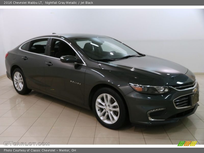 Nightfall Gray Metallic / Jet Black 2016 Chevrolet Malibu LT