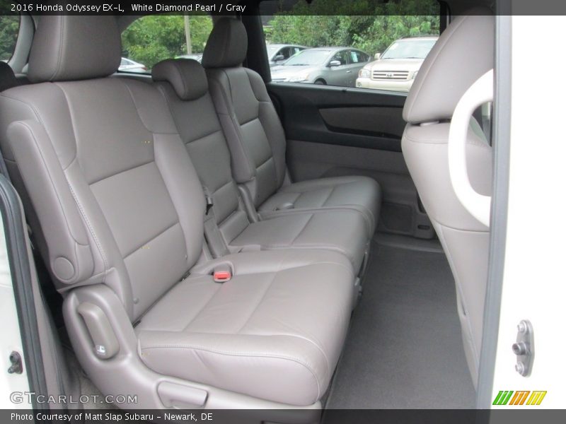 White Diamond Pearl / Gray 2016 Honda Odyssey EX-L