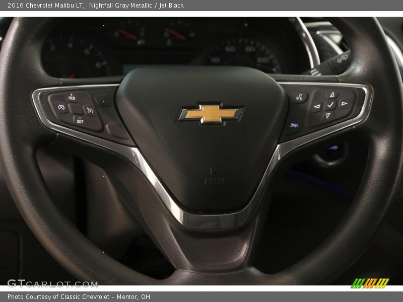 Nightfall Gray Metallic / Jet Black 2016 Chevrolet Malibu LT