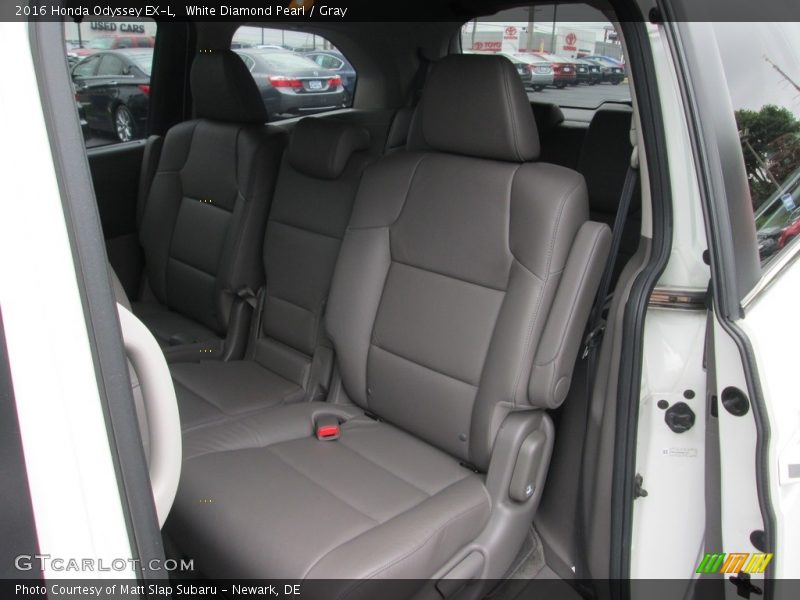 White Diamond Pearl / Gray 2016 Honda Odyssey EX-L
