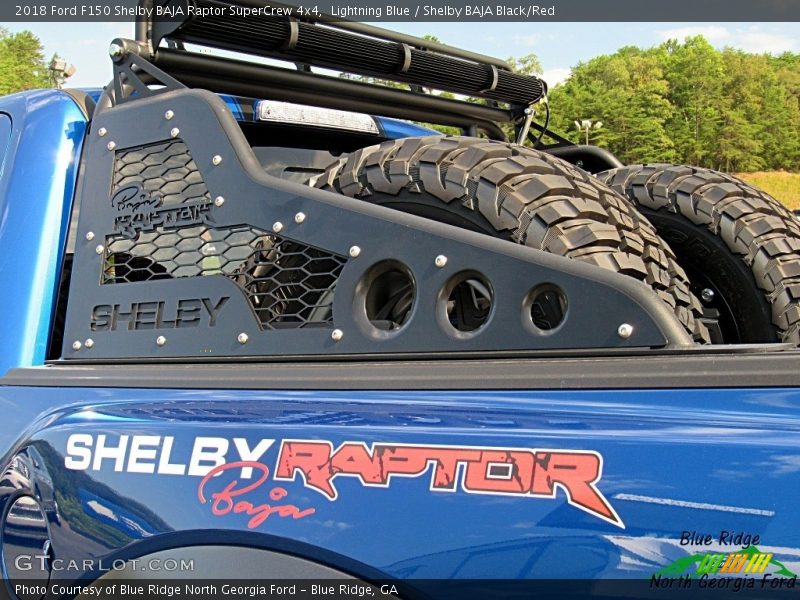 Lightning Blue / Shelby BAJA Black/Red 2018 Ford F150 Shelby BAJA Raptor SuperCrew 4x4