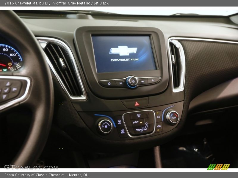 Nightfall Gray Metallic / Jet Black 2016 Chevrolet Malibu LT
