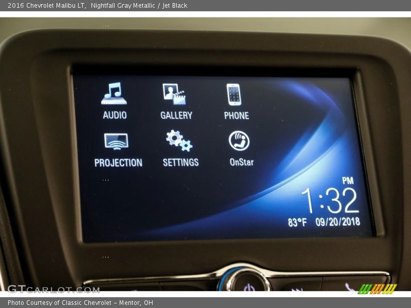 Nightfall Gray Metallic / Jet Black 2016 Chevrolet Malibu LT