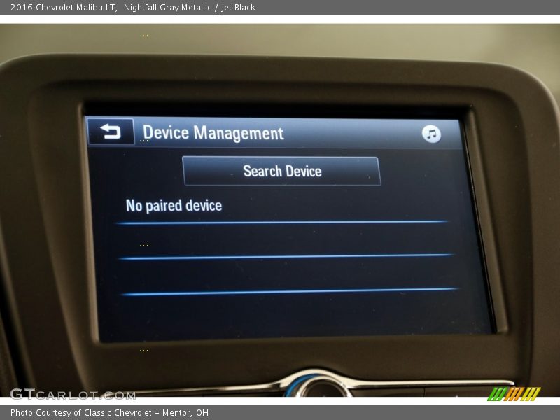 Nightfall Gray Metallic / Jet Black 2016 Chevrolet Malibu LT