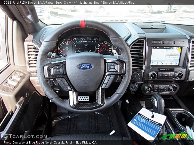 Lightning Blue / Shelby BAJA Black/Red 2018 Ford F150 Shelby BAJA Raptor SuperCrew 4x4