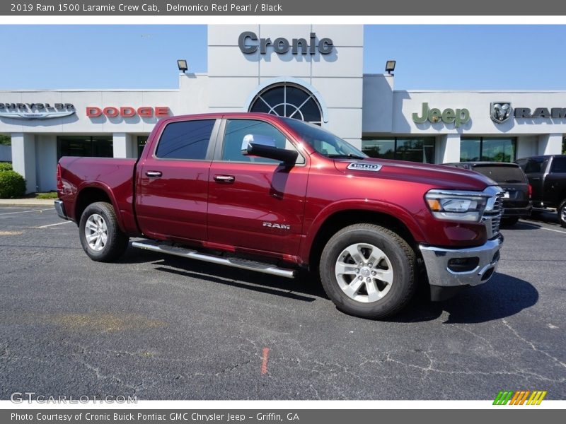 Delmonico Red Pearl / Black 2019 Ram 1500 Laramie Crew Cab