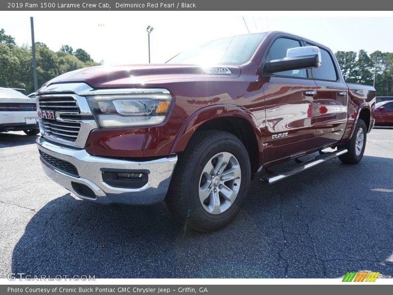 Delmonico Red Pearl / Black 2019 Ram 1500 Laramie Crew Cab