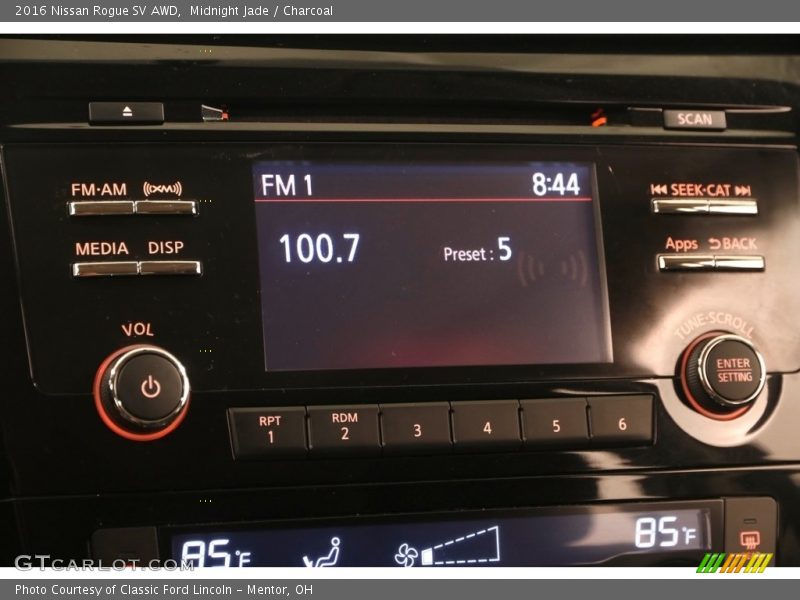 Midnight Jade / Charcoal 2016 Nissan Rogue SV AWD