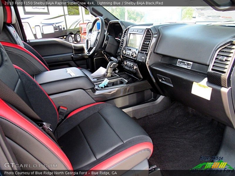 Lightning Blue / Shelby BAJA Black/Red 2018 Ford F150 Shelby BAJA Raptor SuperCrew 4x4