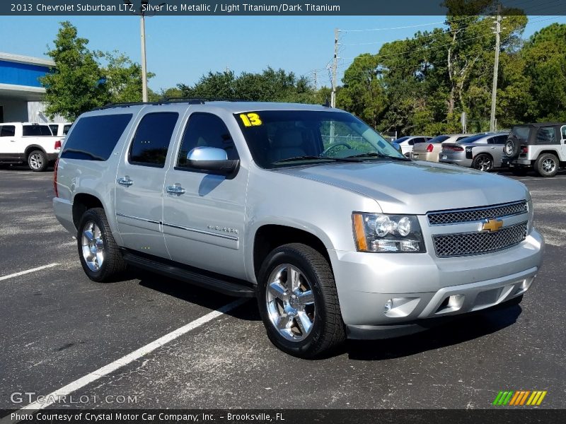 Silver Ice Metallic / Light Titanium/Dark Titanium 2013 Chevrolet Suburban LTZ