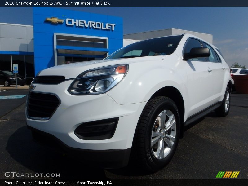 Summit White / Jet Black 2016 Chevrolet Equinox LS AWD
