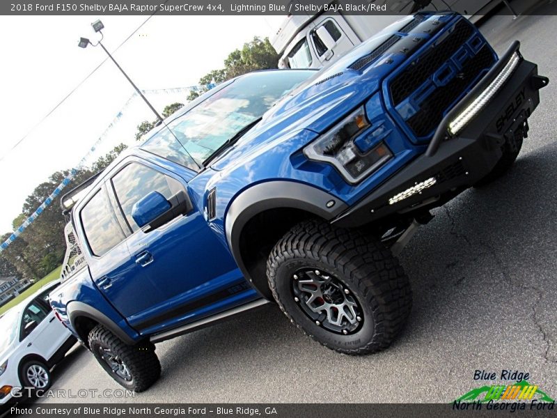 Lightning Blue / Shelby BAJA Black/Red 2018 Ford F150 Shelby BAJA Raptor SuperCrew 4x4