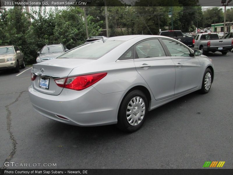 Radiant Silver / Gray 2011 Hyundai Sonata GLS