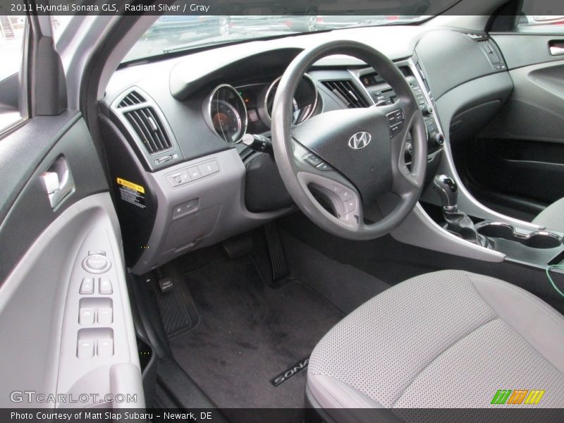Radiant Silver / Gray 2011 Hyundai Sonata GLS