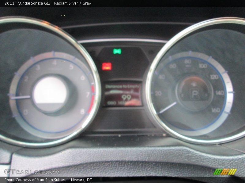 Radiant Silver / Gray 2011 Hyundai Sonata GLS