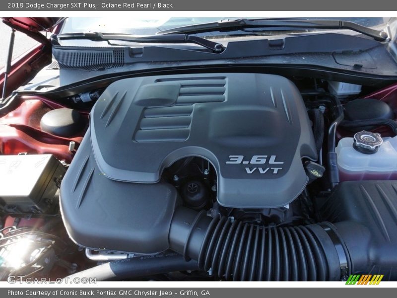 Octane Red Pearl / Black 2018 Dodge Charger SXT Plus