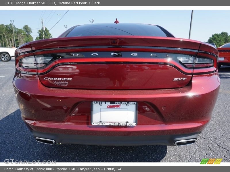 Octane Red Pearl / Black 2018 Dodge Charger SXT Plus